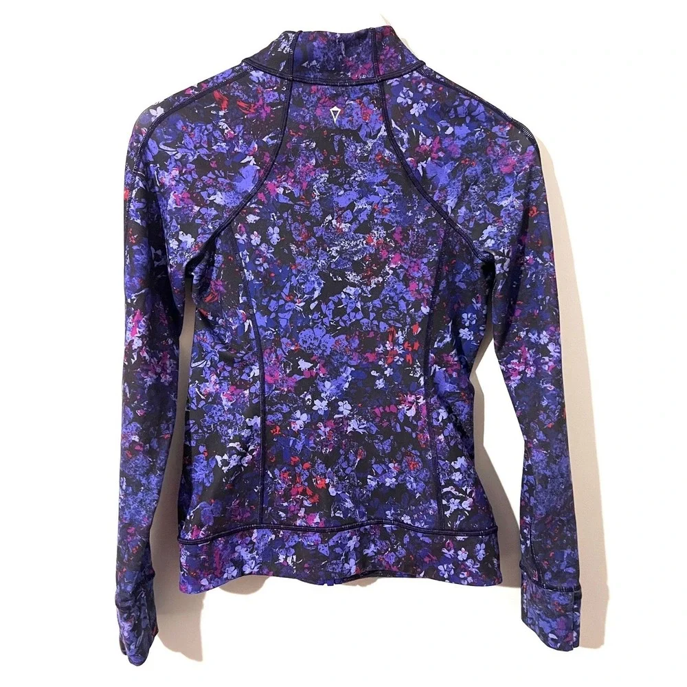Ivivva by Lululemon Perfect Your Practice Zip-up Floral Jacket Size 14